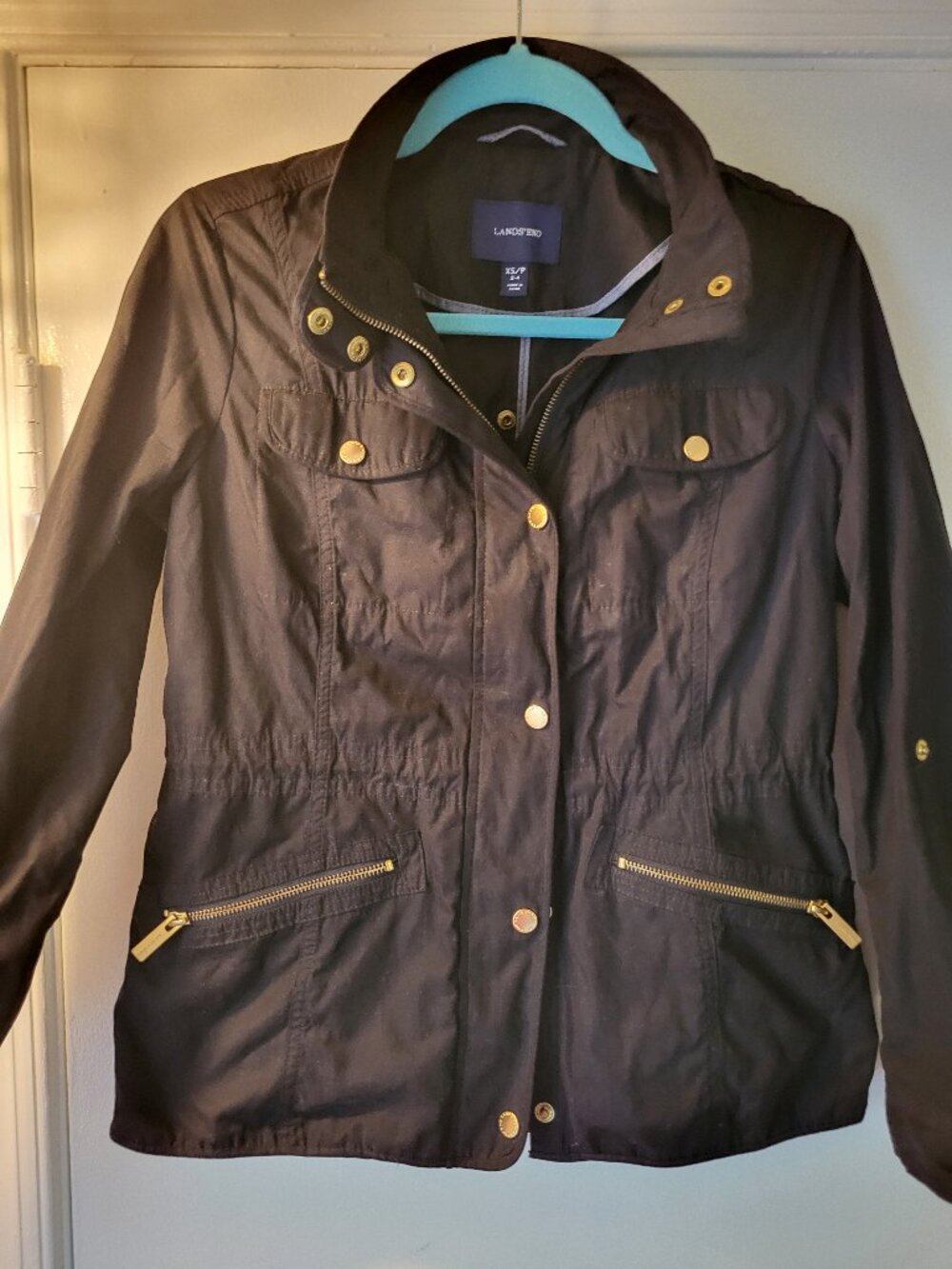 Lands End Military Style Jacket Size XS